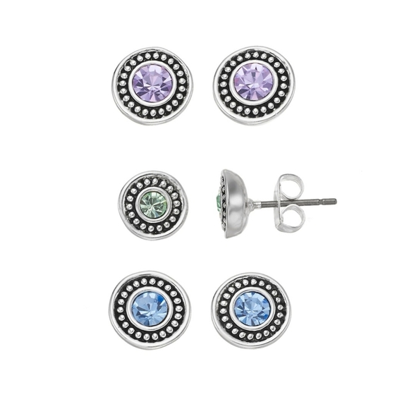 Napier Jewelry - (n1) Napier Crystal Earring Stud Set NEW
